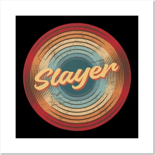 slayer vintage circle Posters and Art